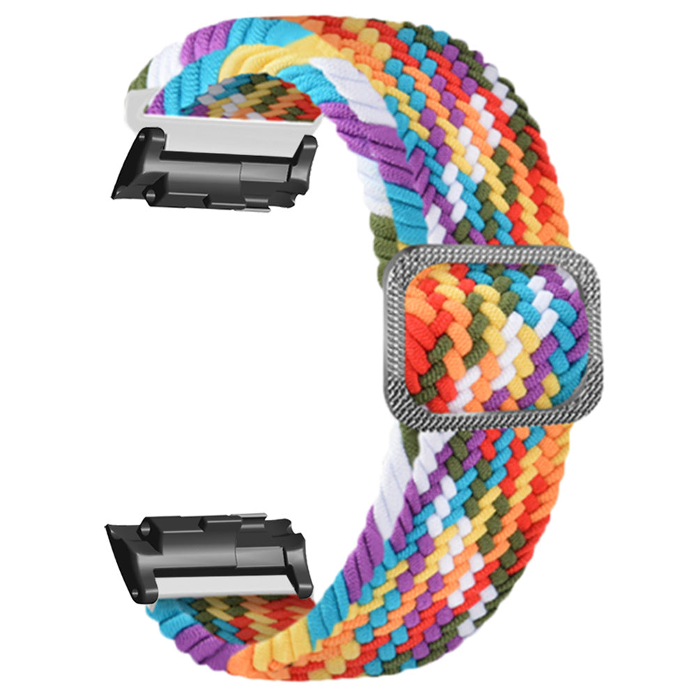 For Huawei Watch D Elastic Braided Nylon Watch Strap Adjustable Wrist Band - Rainbow For Huawei Watch D Elastic Braided Nylon Watch Strap Adjustable Wrist Band - Rainbow